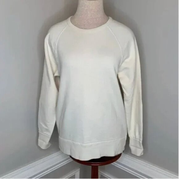 J. Crew Crew Neck Zipper Side Accents Sweatshirt Size XS - Picture 1 of 7